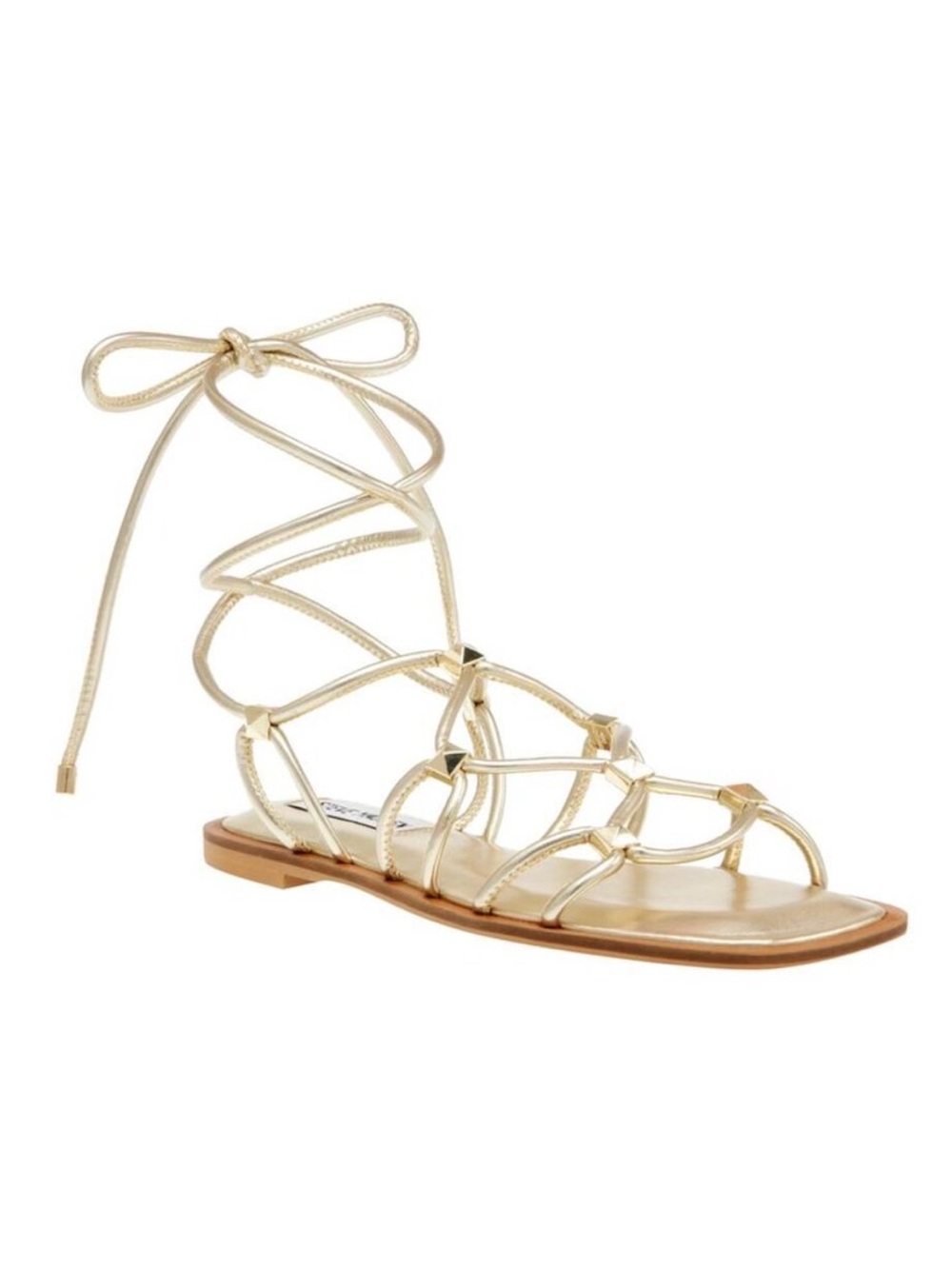 STEVE MADDEN Ainsley Gladiator Sandals Gold Size 7.5